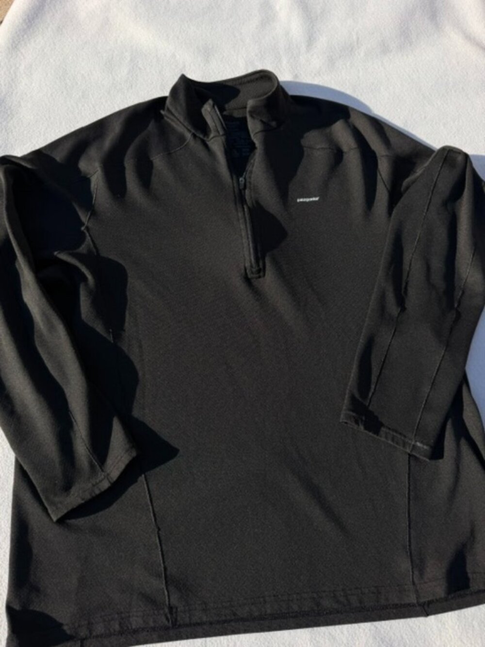 Patagonia Capilene Midweight Zip‑Neck Base Layer pullover XL Black MEN